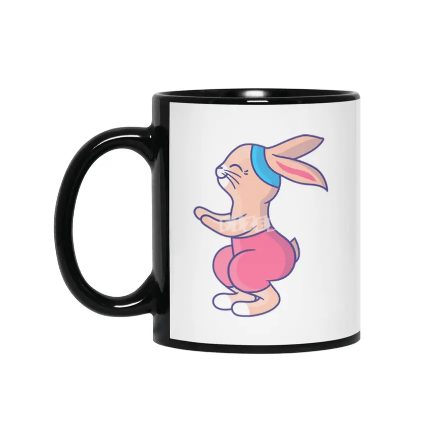 Bunny Fitness Pink Siyah Kupa