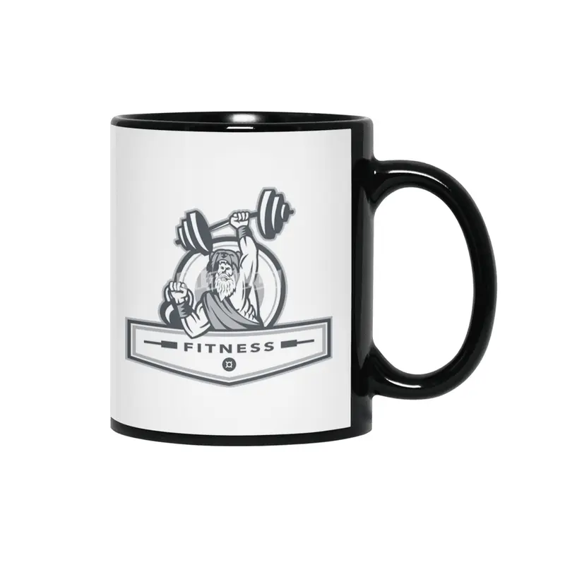 Berserker Lifting Barbell Kettlebell Fitness Circle Retro Siyah Kupa