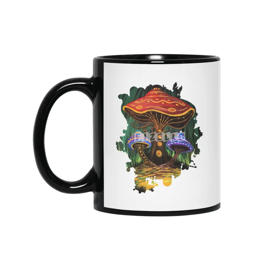 A Mushroom World Siyah Kupa