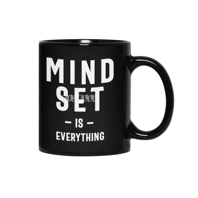 Growth Mindset Entrepreneur Teacher Fitness Motivation Siyah Kupa