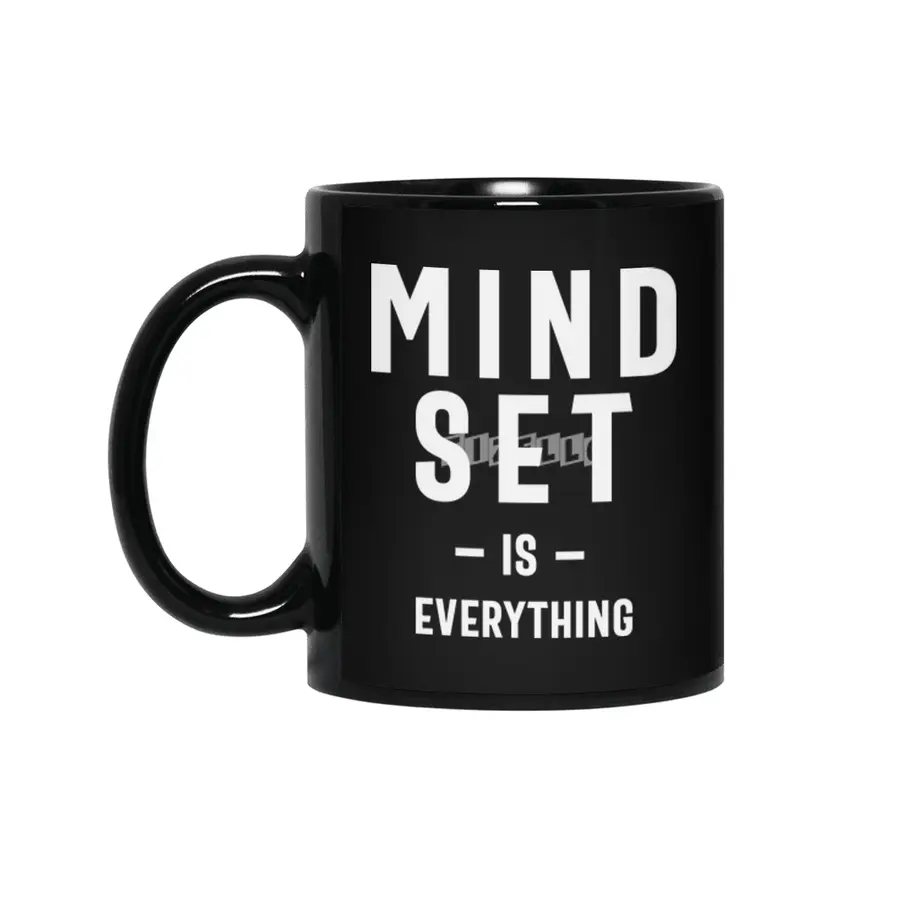 Growth Mindset Entrepreneur Teacher Fitness Motivation Siyah Kupa