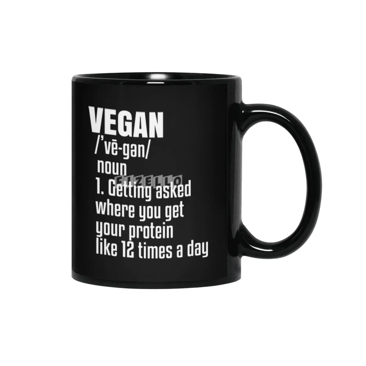 Vegan Gift Vegan Definition Go Veggie Tee Fitness Workout Siyah Kupa