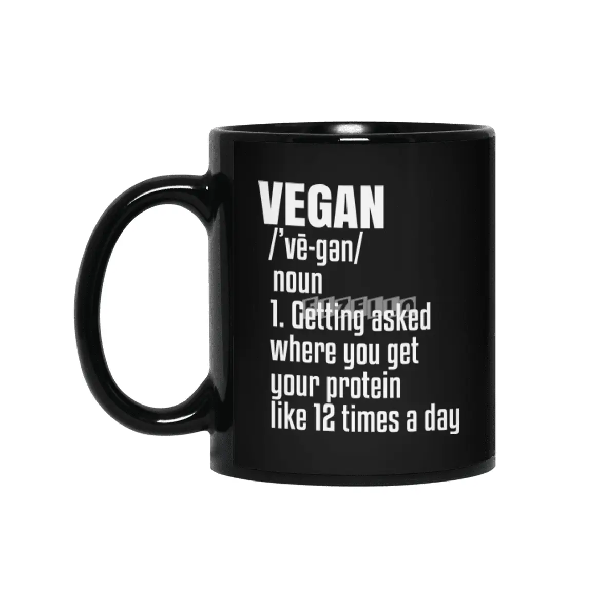 Vegan Gift Vegan Definition Go Veggie Tee Fitness Workout Siyah Kupa