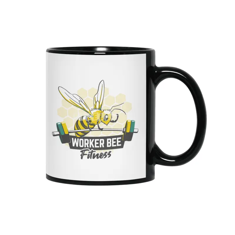 Worker Bee Fitness Honeycomb Siyah Kupa