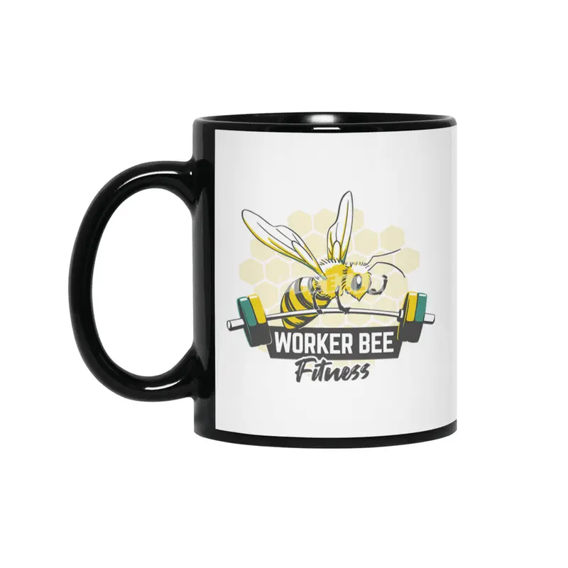 Worker Bee Fitness Honeycomb Siyah Kupa