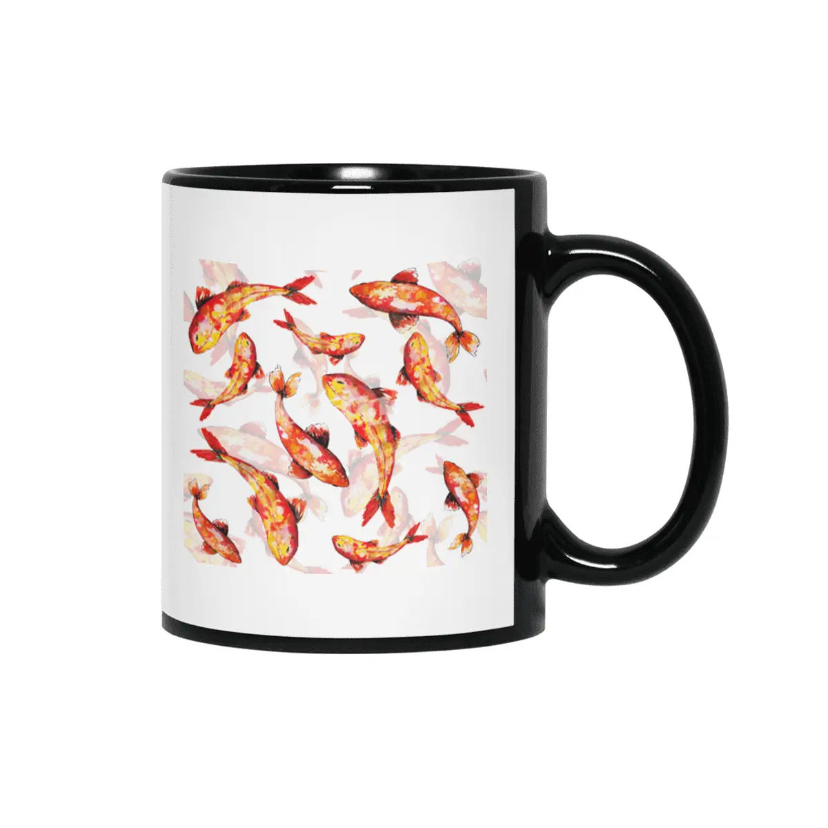 Make a wish on a koi fish! Siyah Kupa