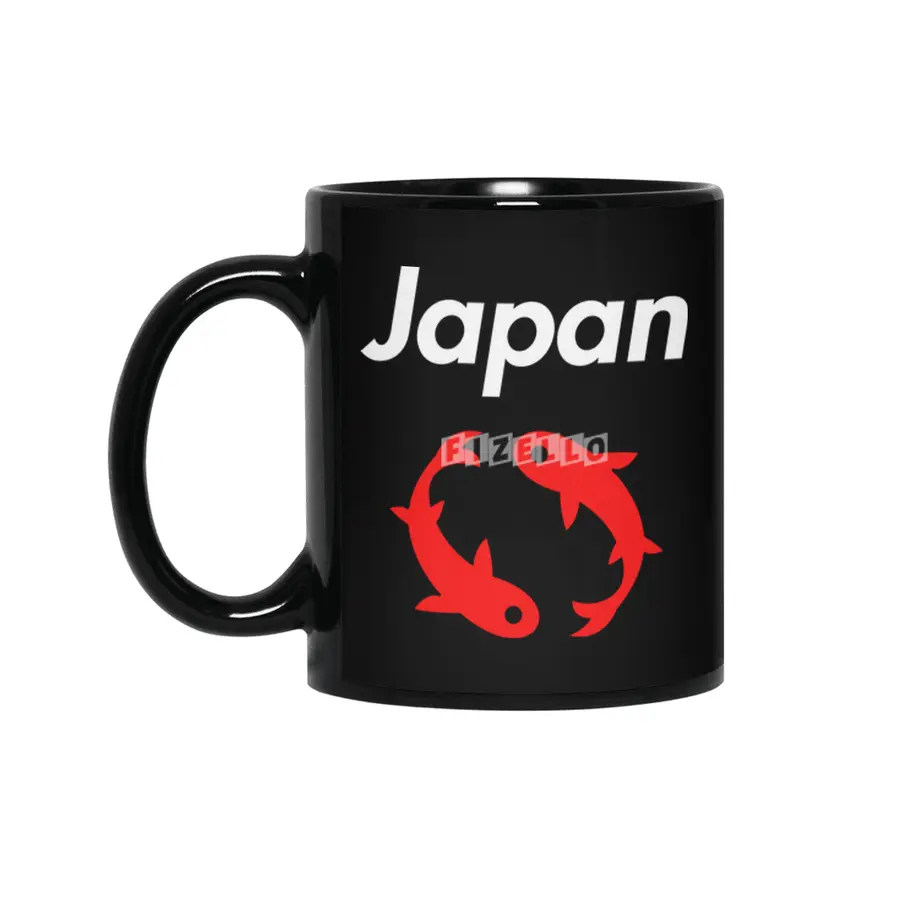 Japanese Iconic Koi for Dark Color Siyah Kupa