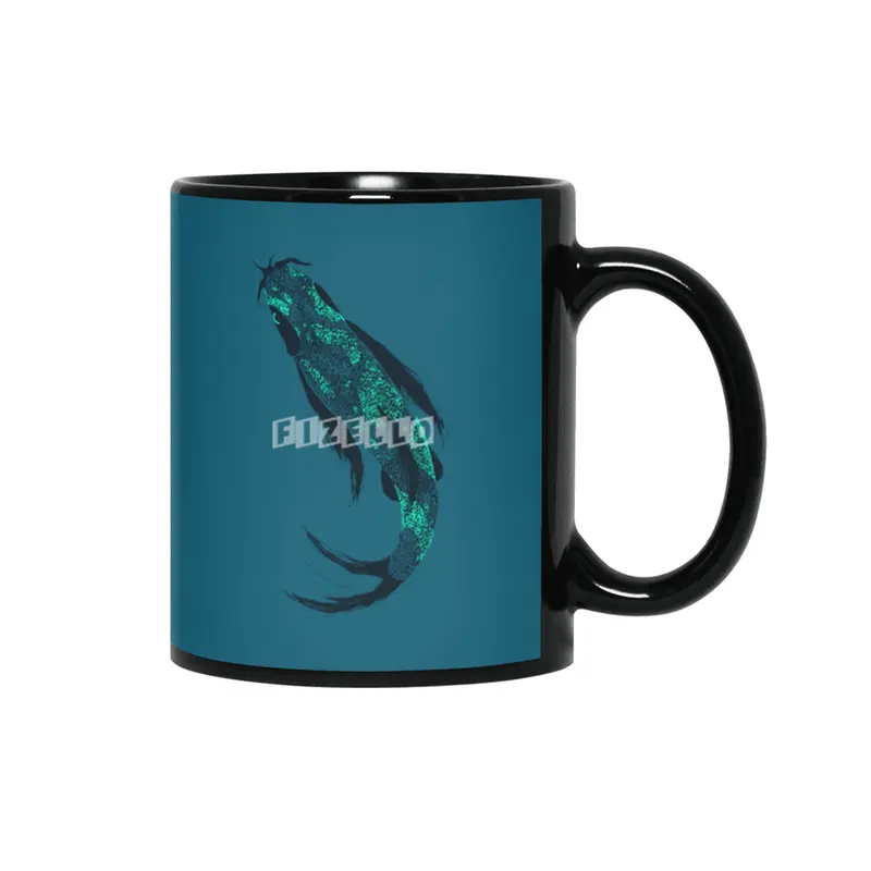 Don't Be Koi - Teal Siyah Kupa