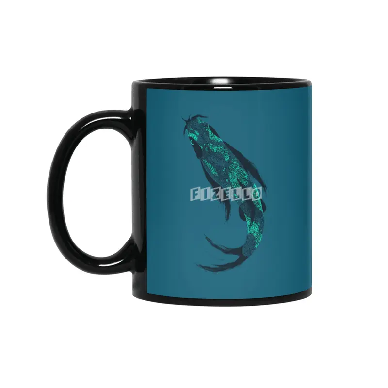 Don't Be Koi - Teal Siyah Kupa