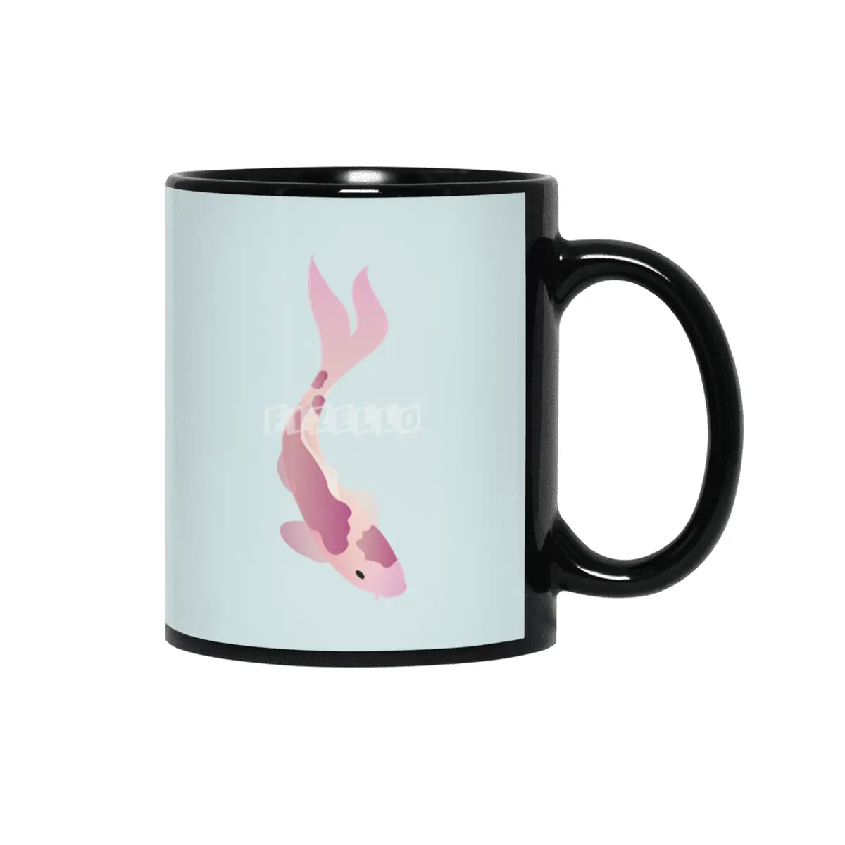 Swimming Koi - Pink Siyah Kupa