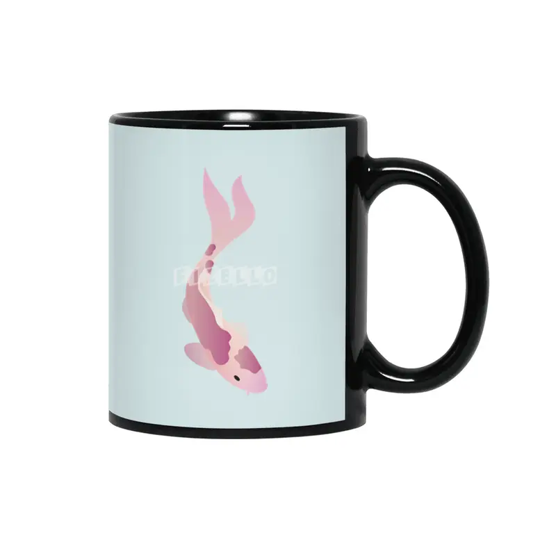 Swimming Koi - Pink Siyah Kupa