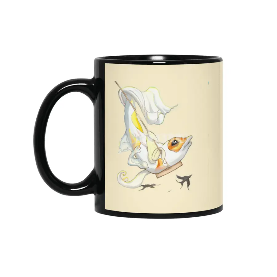 Fly High Butterfly Koi Shirt Siyah Kupa