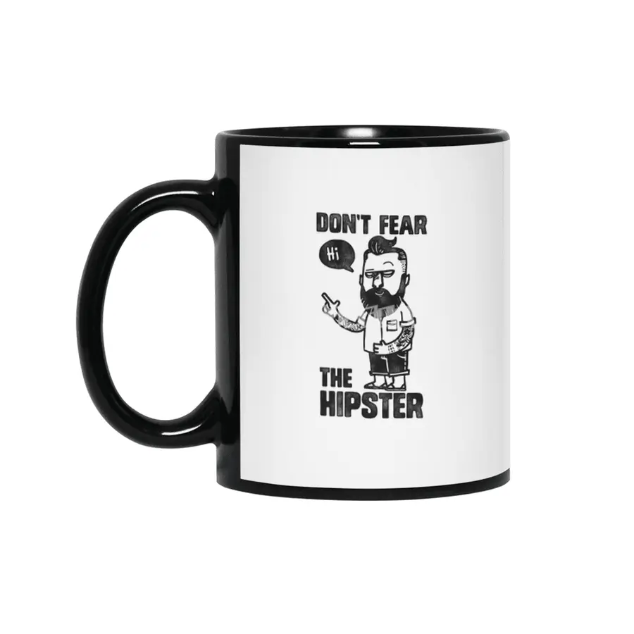 Don't Fear The Hipster Siyah Kupa