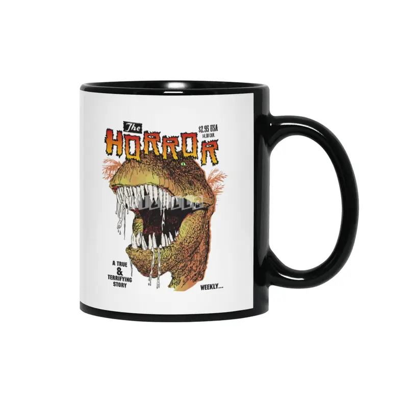 T-Rex Horror comic Siyah Kupa