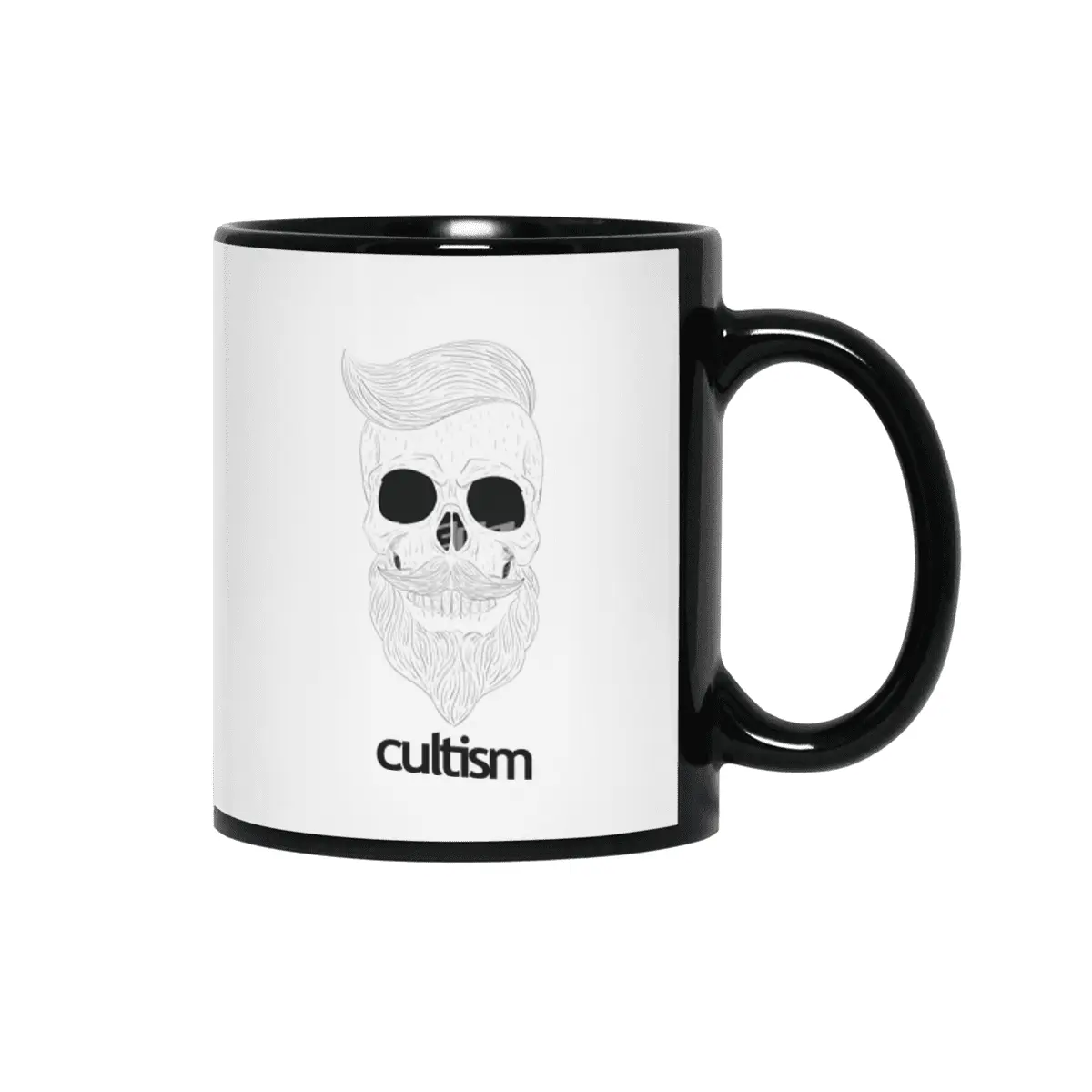 Cultism Hipster Skull Siyah Kupa