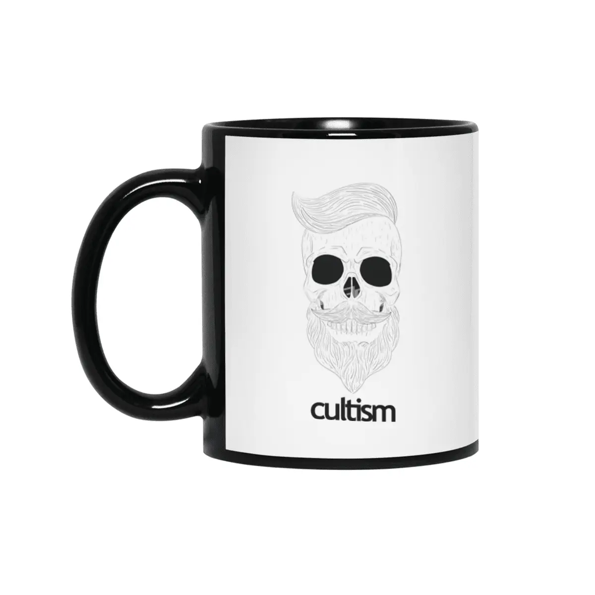 Cultism Hipster Skull Siyah Kupa