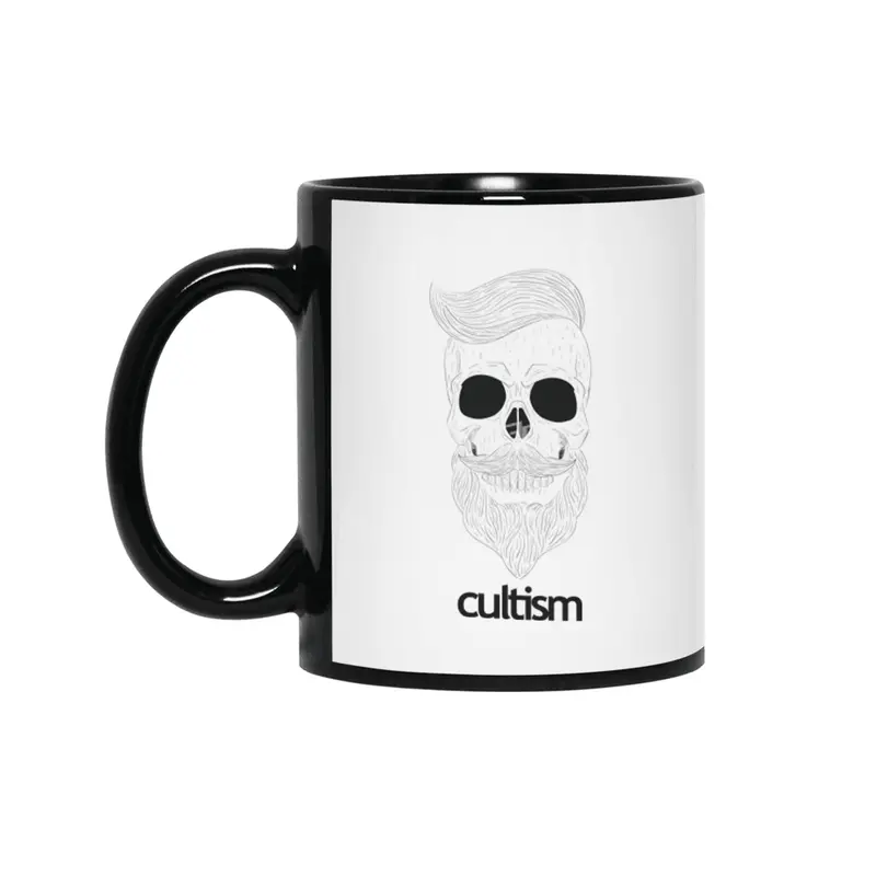 Cultism Hipster Skull Siyah Kupa