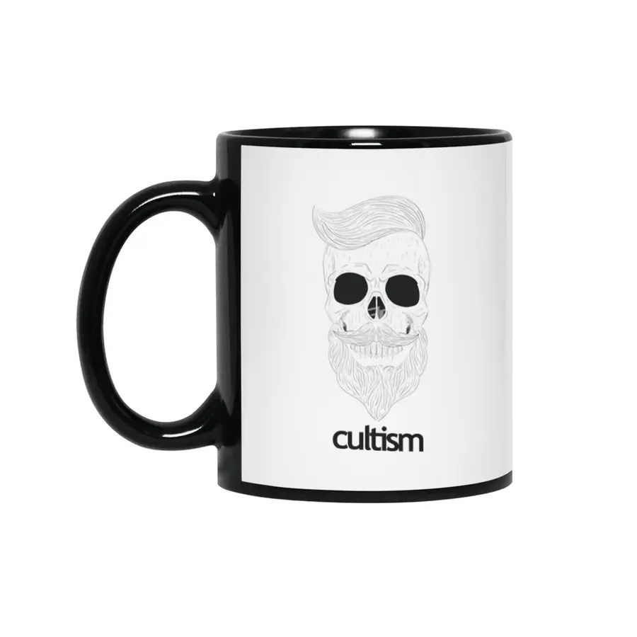 Cultism Hipster Skull Siyah Kupa