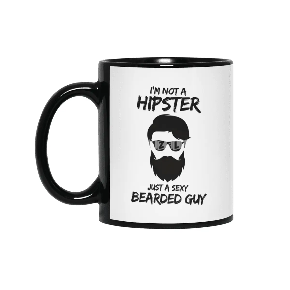 I'm not a Hipster Just a sexy guy Siyah Kupa