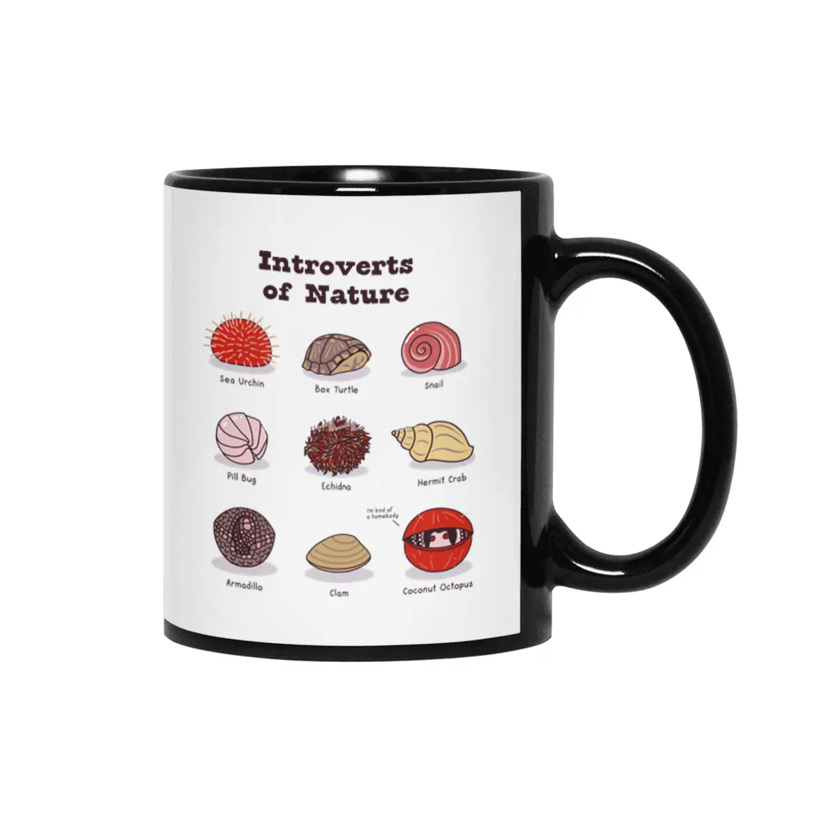 Introverts of Nature (Red/Gold) Siyah Kupa