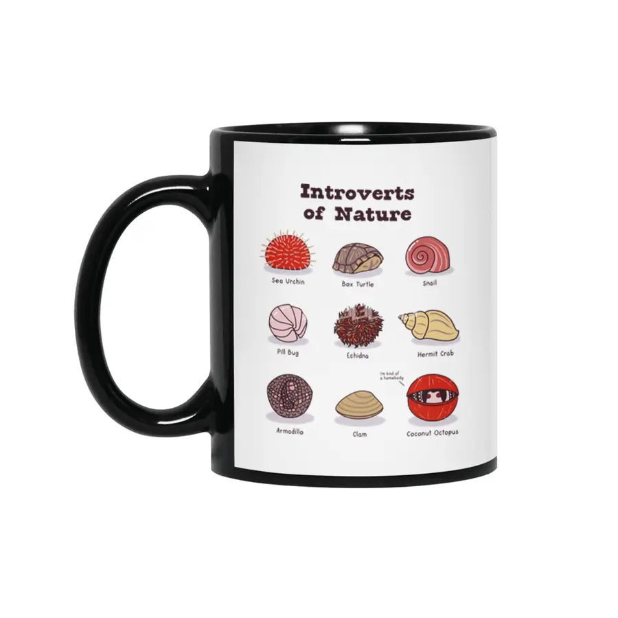 Introverts of Nature (Red/Gold) Siyah Kupa