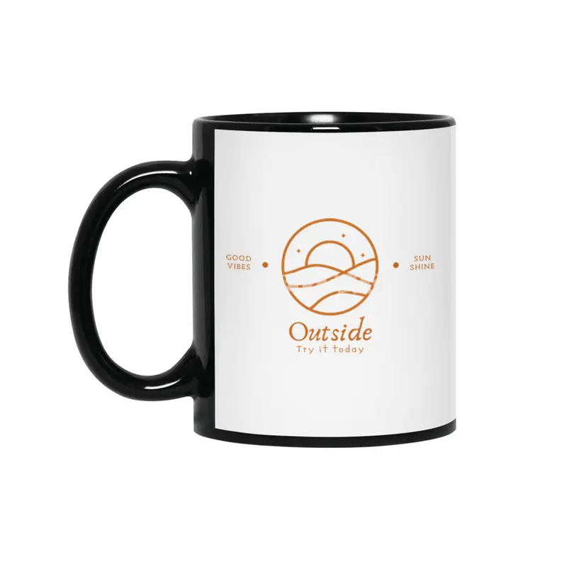 OUTSIDE for lovers of the great outdoors, hiking, camping, nature and good vibes Siyah Kupa