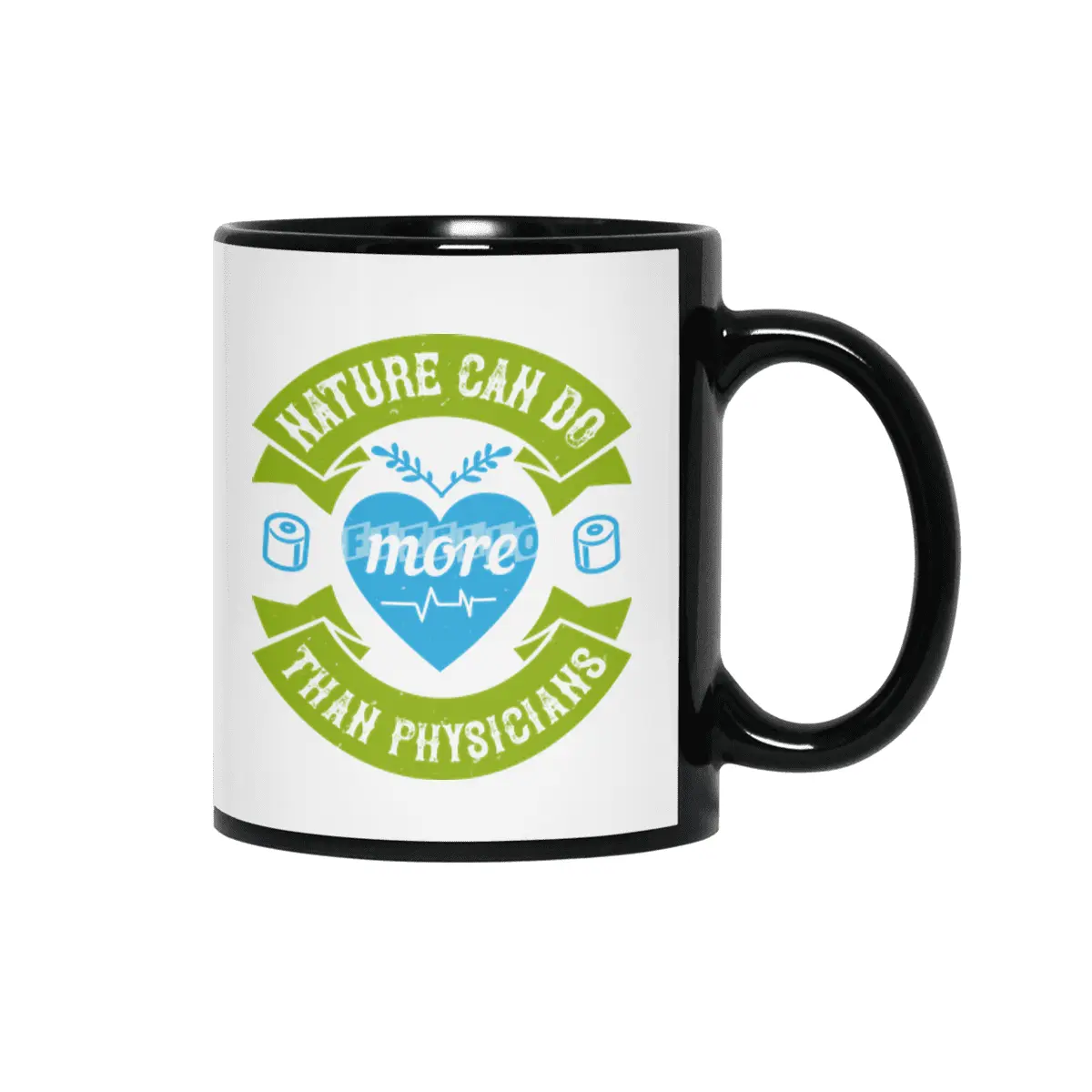 Medicine  - Nature Do More Than Medicine Siyah Kupa