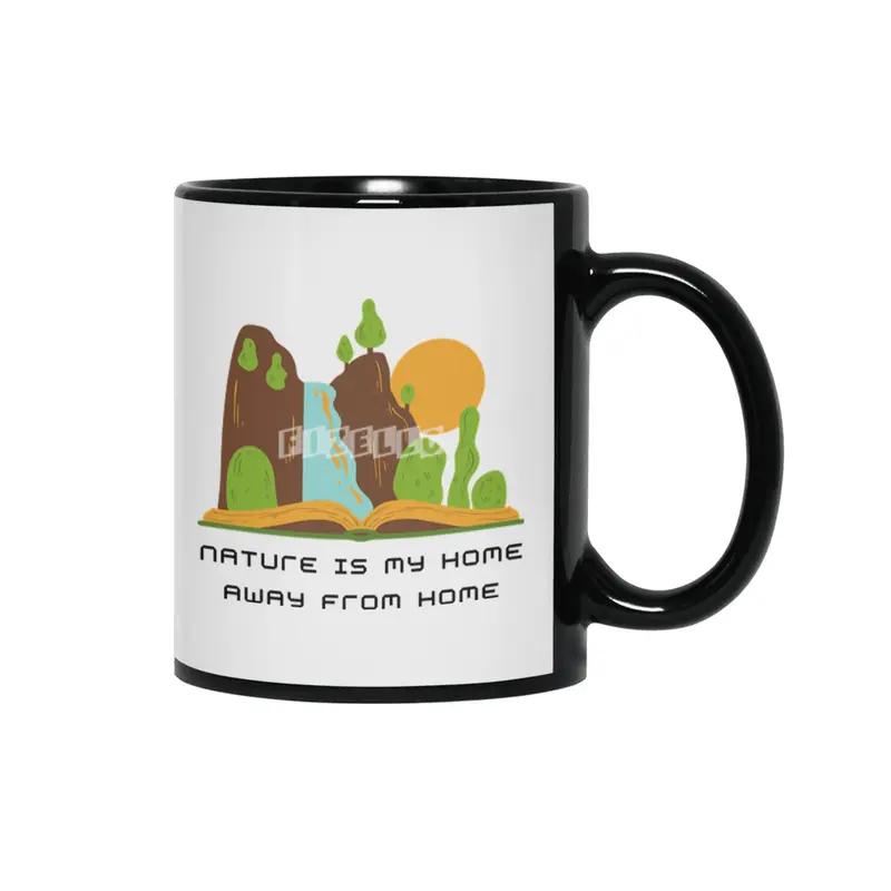 Nature is my home away from home Siyah Kupa