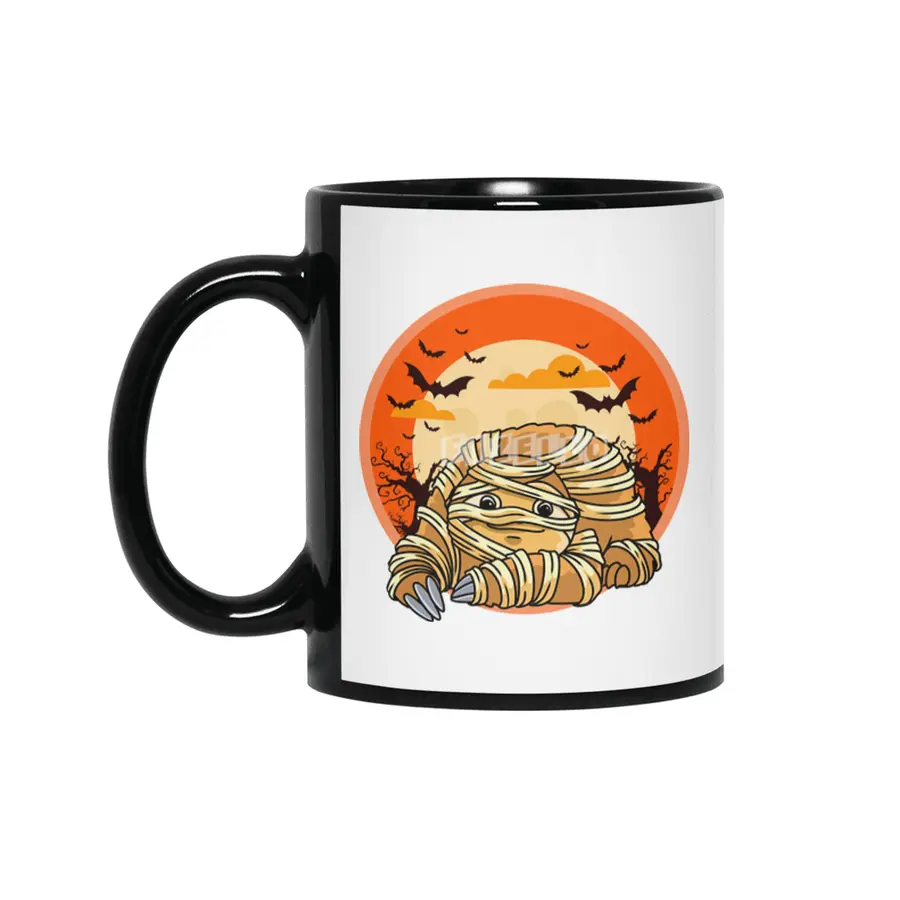 Cute Spooky Halloween Mummy Sloth Costume Sloth Siyah Kupa