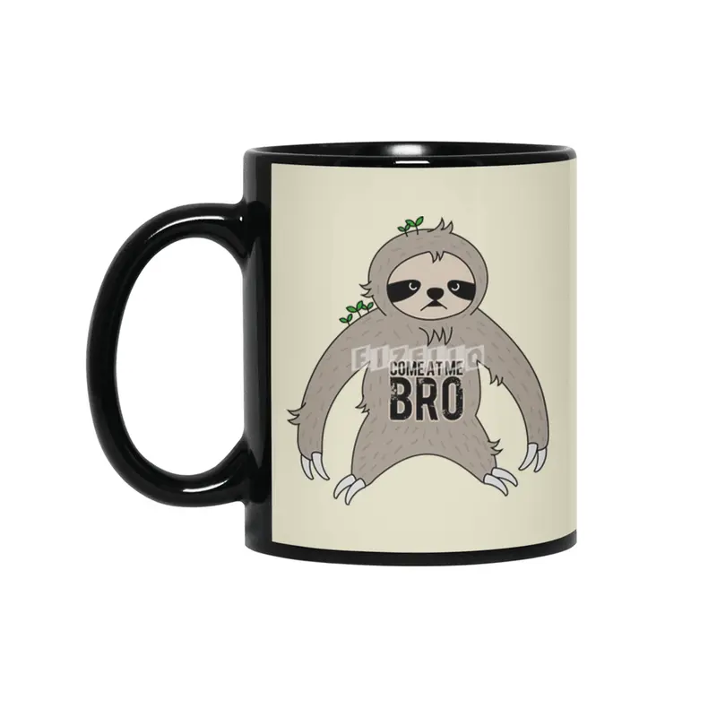 come at me bro sloth Siyah Kupa