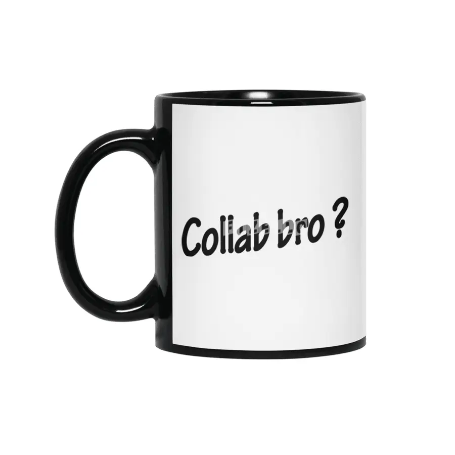 Collab bro - Music Production quote Siyah Kupa