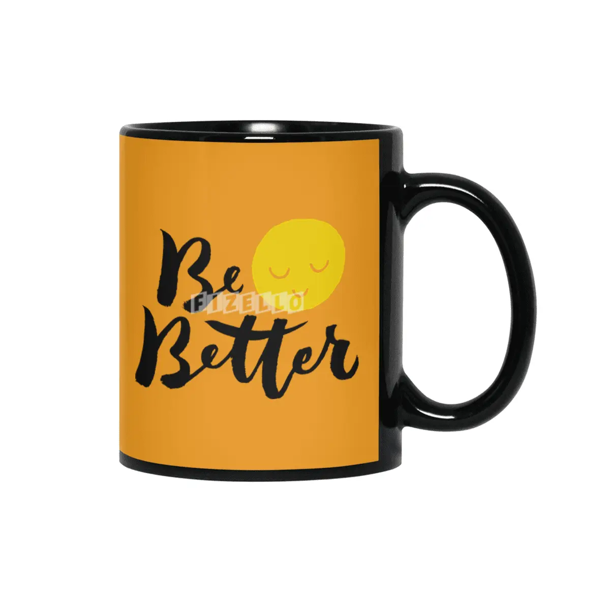 Be Better - Brush lettering design Siyah Kupa