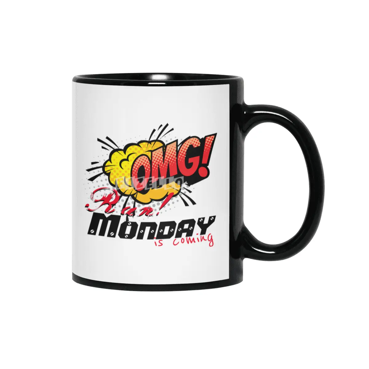 OMG Run! Monday is coming Siyah Kupa