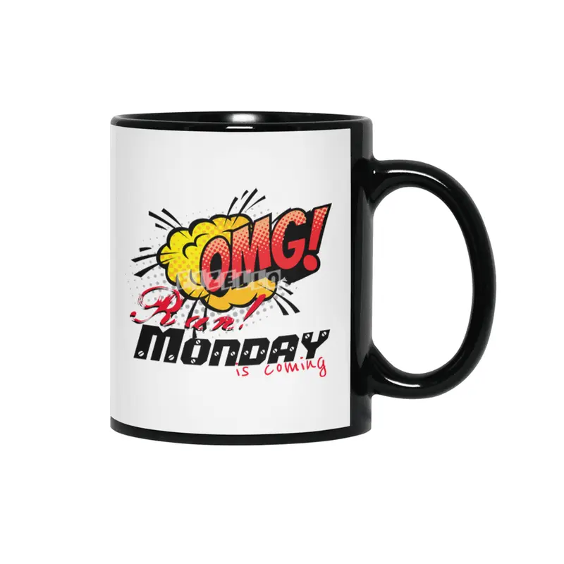 OMG Run! Monday is coming Siyah Kupa