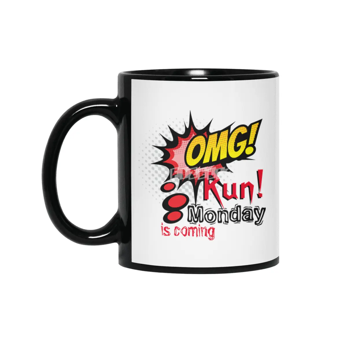 OMG Run! Monday is coming Siyah Kupa
