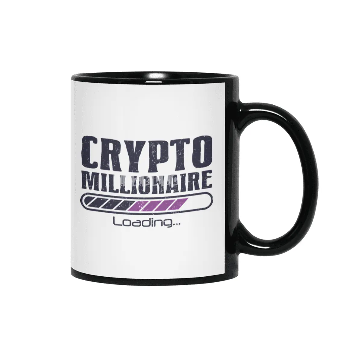 Crypto Millionaire Funny Bitcoin Crypto Siyah Kupa