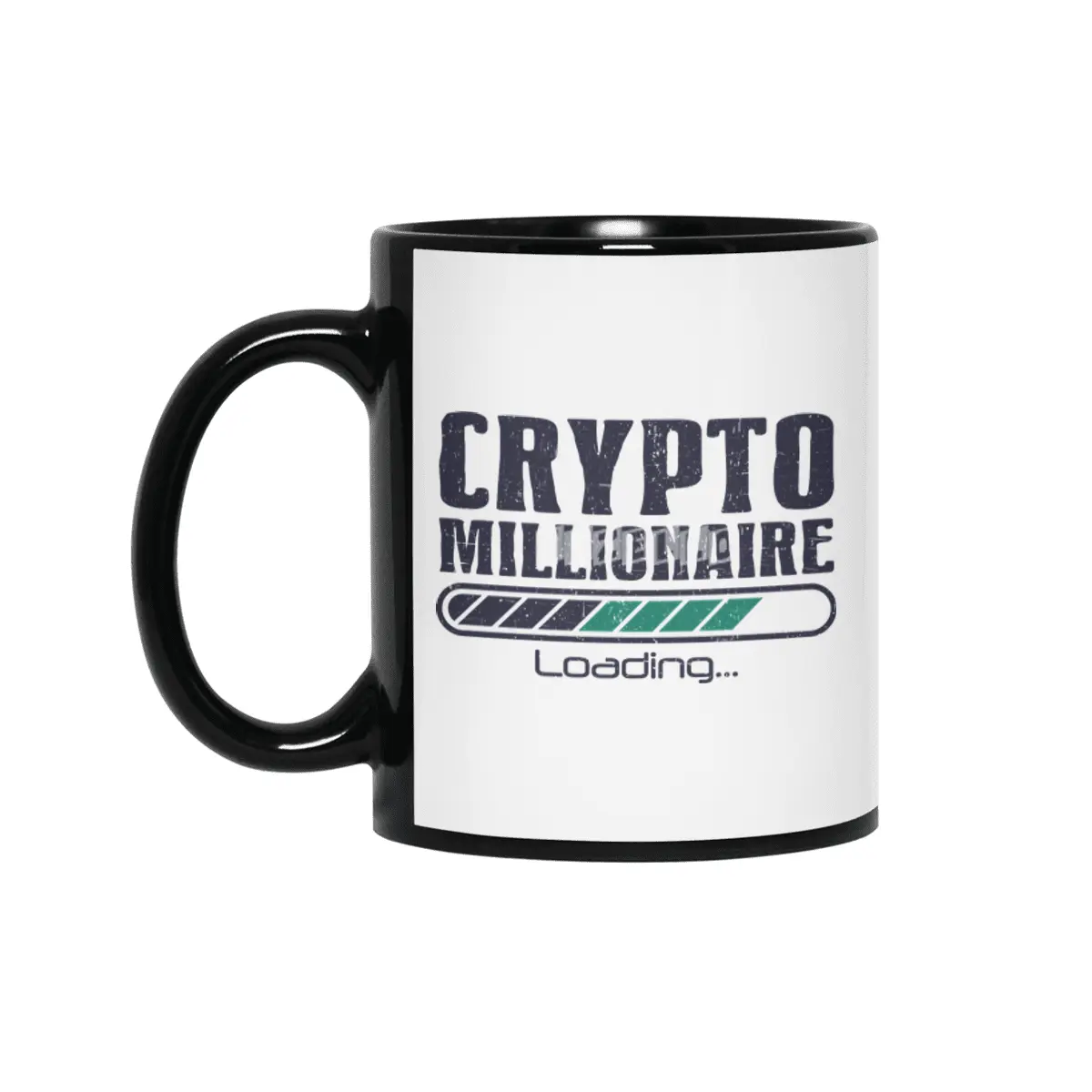 Crypto Millionaire Funny Bitcoin Crypto Siyah Kupa