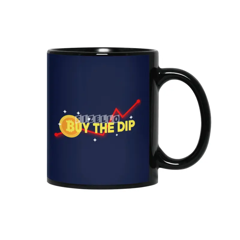 Funny Crypto Buy The Dip Siyah Kupa