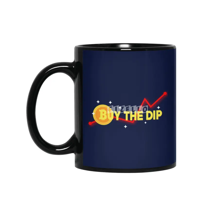 Funny Crypto Buy The Dip Siyah Kupa