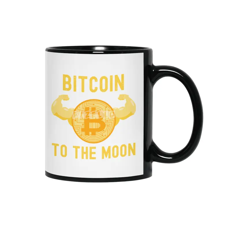 Bitcoin To The Moon - Crypto Lover Siyah Kupa