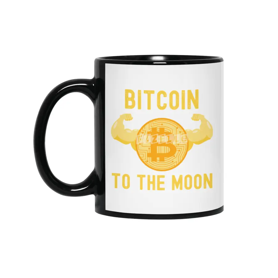 Bitcoin To The Moon - Crypto Lover Siyah Kupa