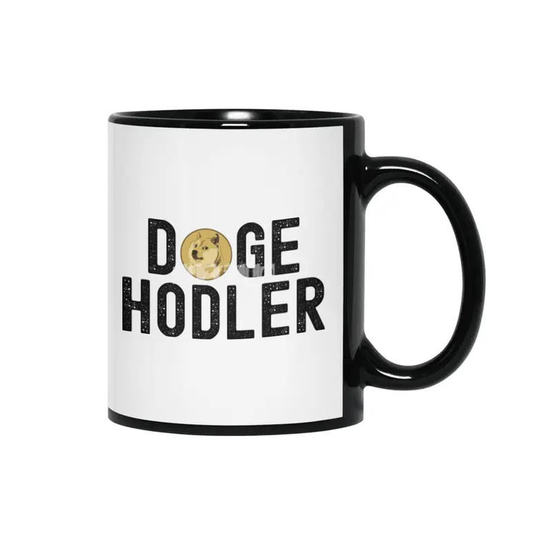 Dogecoin Hodl - Crypto Shirt Siyah Kupa