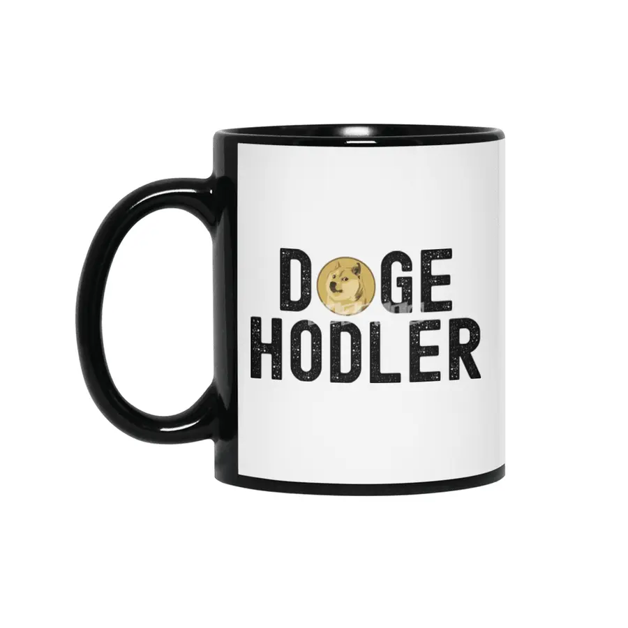 Dogecoin Hodl - Crypto Shirt Siyah Kupa