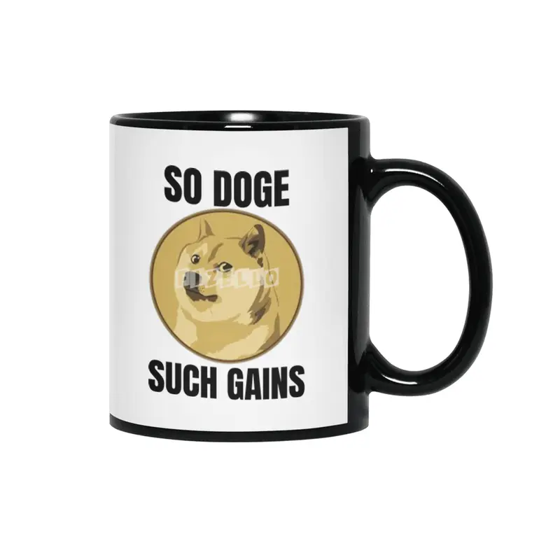 Dogecoin Hodl - Crypto Shirt Siyah Kupa