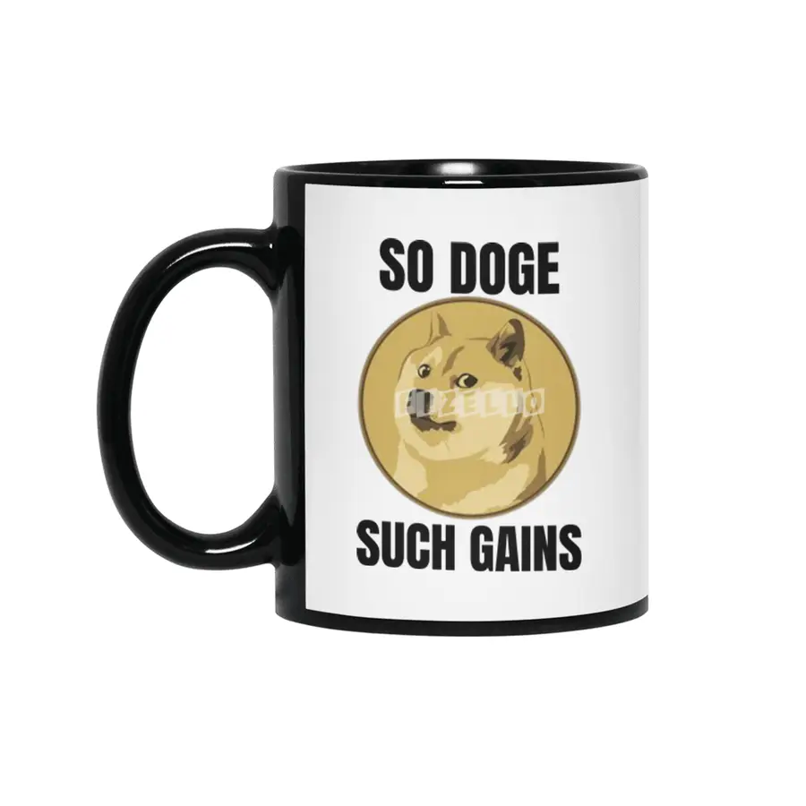 Dogecoin Hodl - Crypto Shirt Siyah Kupa