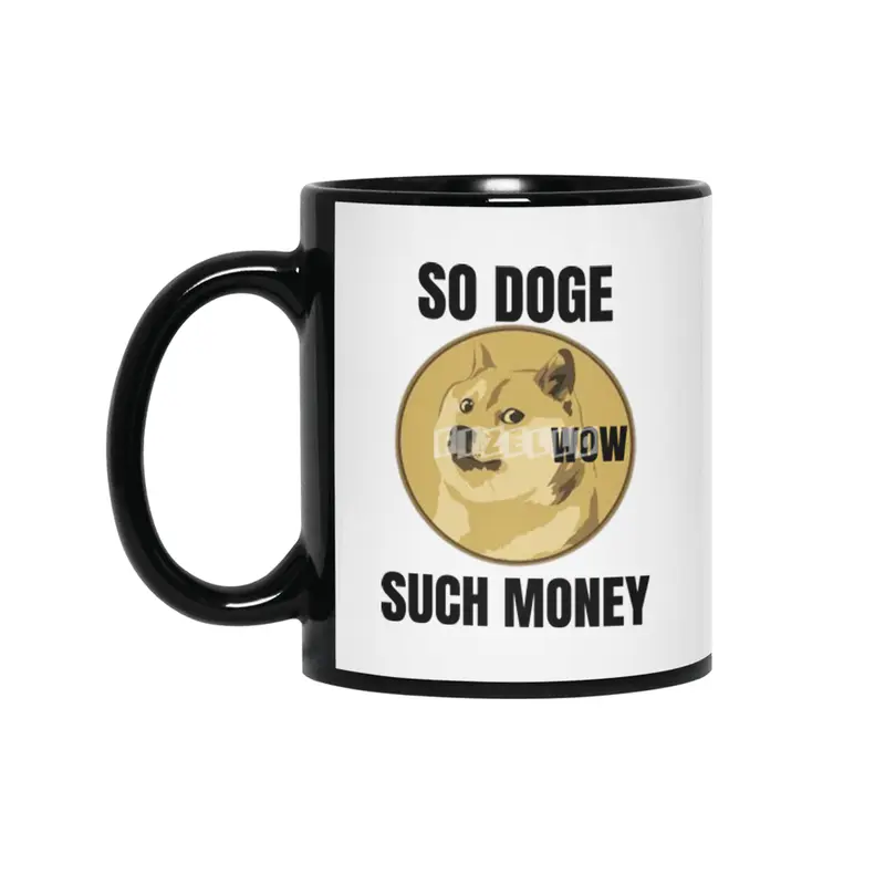 Dogecoin Hodl - Crypto Shirt Siyah Kupa