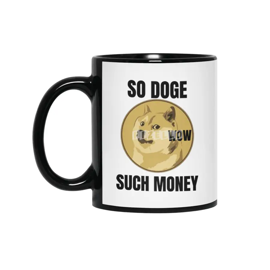 Dogecoin Hodl - Crypto Shirt Siyah Kupa