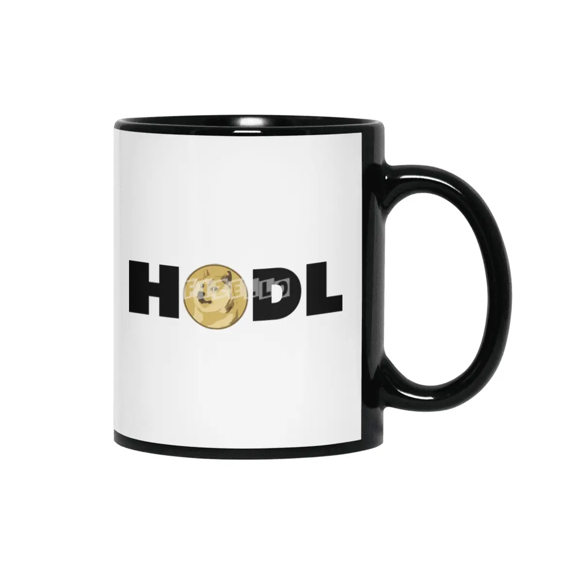 Dogecoin Hodl - Crypto Shirt Siyah Kupa