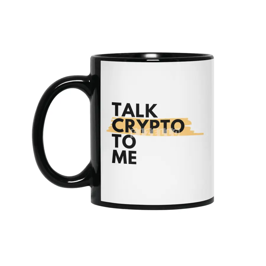 Talk Crypto To Me Siyah Kupa