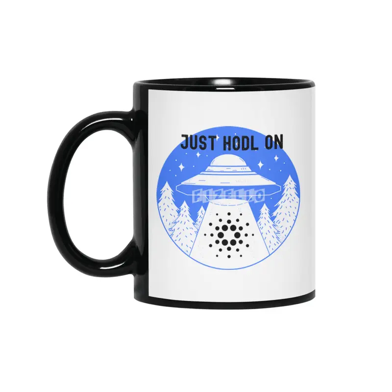 Just Hodl On - Cardano Investor Siyah Kupa